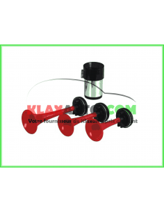 Klaxon Italien 3 trompes "La Carica"