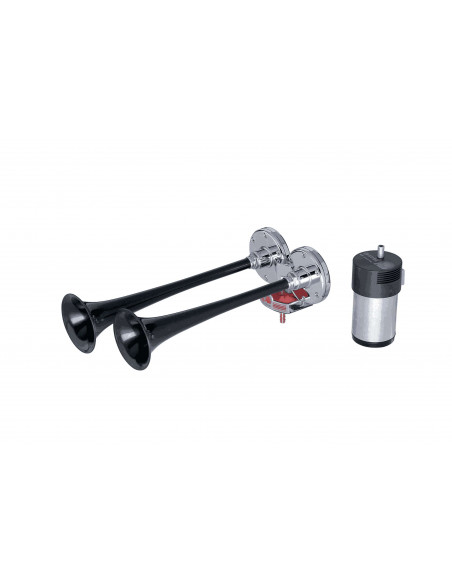 Klaxon Camion VULCAIN 2 trompes PVC Noir 118db