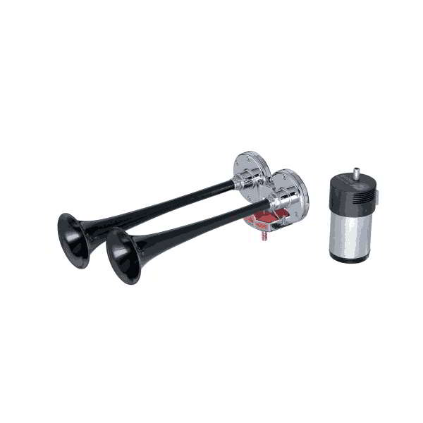 Klaxon Camion VULCAIN 2 trompes PVC Noir 118db