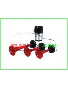 Klaxon Italien 3 trompes "Riviera" 12V